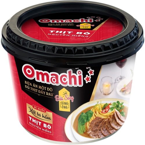 Mỳ tô omachi 1 đô xốt bò hầm tô 153g