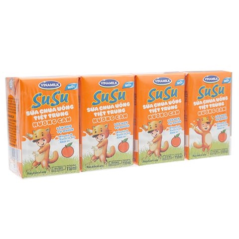 Sữa chua uống tiệt trùng susu-vinamilk, hương cam - dây