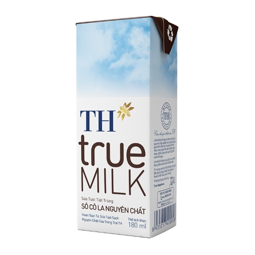 Sữa tươi tiệt trùng th true milk socola nguyên chất 180ml ...