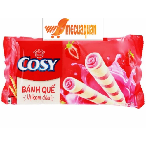 Bánh quế cosy vị kem dâu 132g