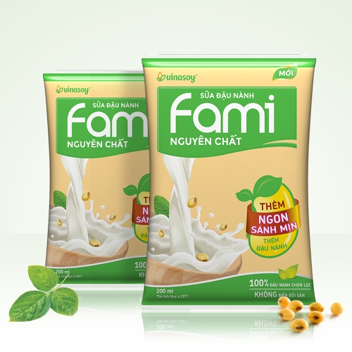 Sữa Fami nguyên chất gói 200ml