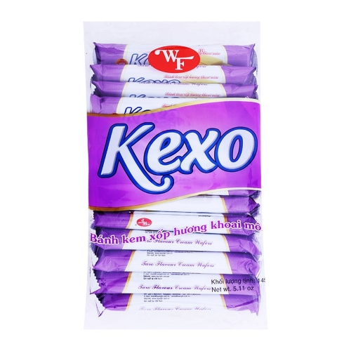 Bánh kem xốp hương khoai môn kexo 145g