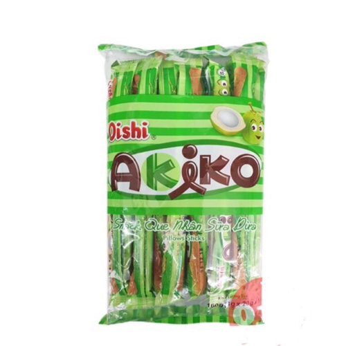 Bánh que akiko oishi nhân sữa dừa 160g