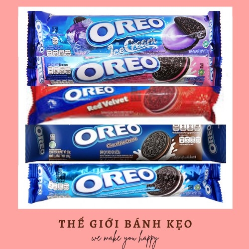 Bánh quy nhân kem oreo thỏi 133g