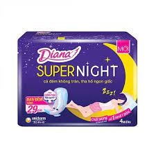 Băng vệ sinh ban đêm diana super night 29cm