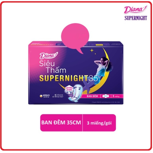 Băng vệ sinh ban đêm diana super night 35cm