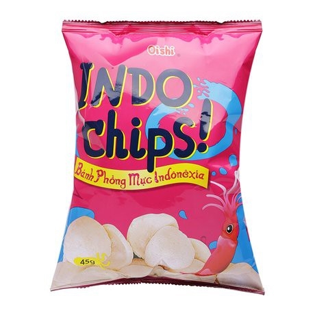Bim bim oishi indo chips snack phồng mực 42g