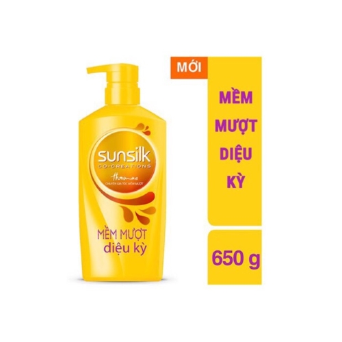 Dầu gội sunsilk mềm mượt diệu kỳ chai 650g